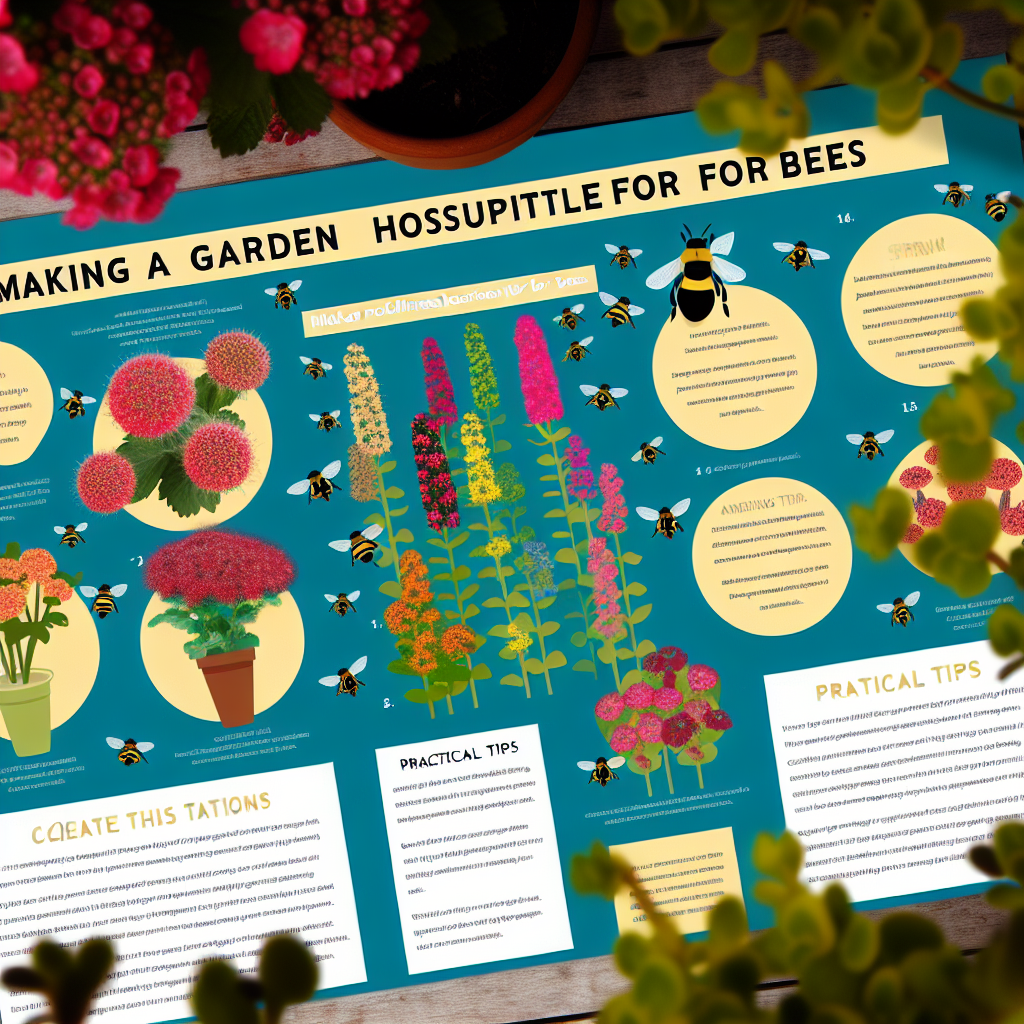 Tętniący życiem ogród pełen roślin miododajnych i kwiatów przyjaznych pszczołom