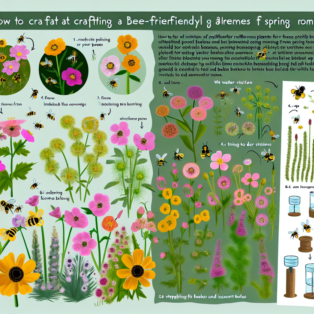 Pszczoła zbierająca nektar z kwiatu miodunki wiosną