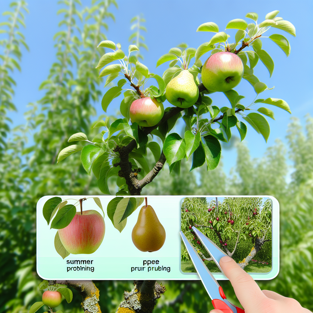 Letnie cięcie czereśni po zbiorach - prześwietlanie korony