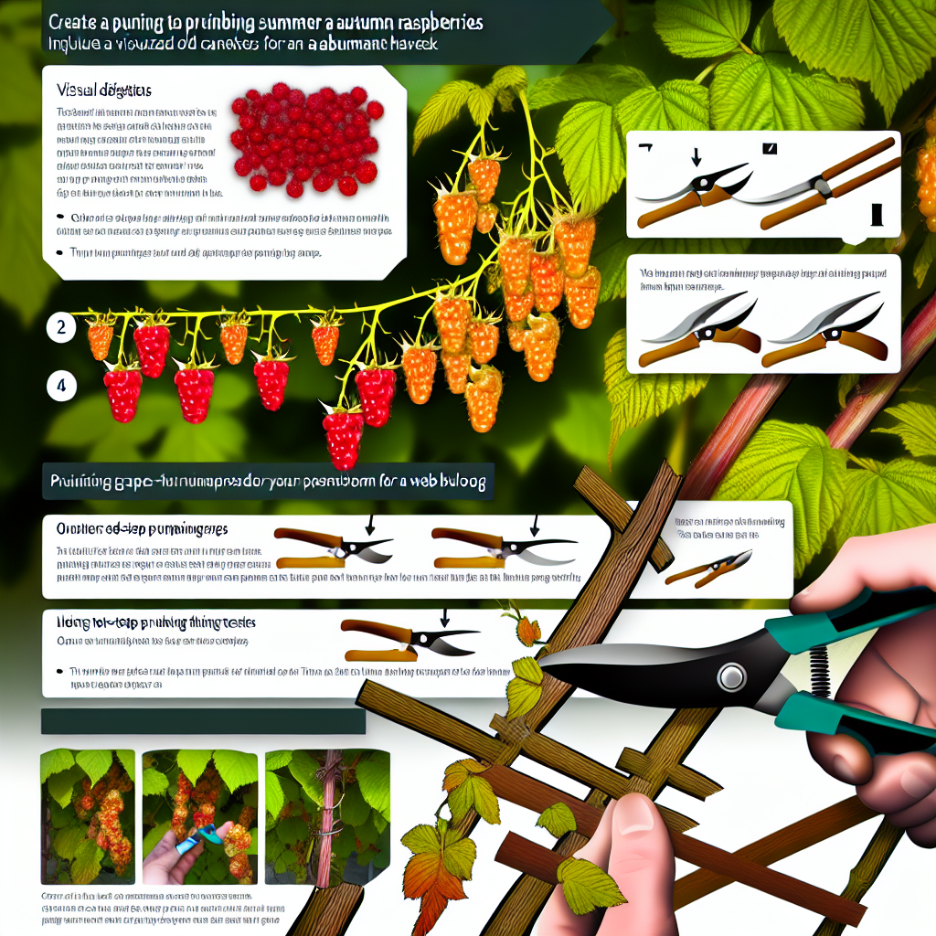 Przycinanie malin jesiennych przy ziemi sekatorem