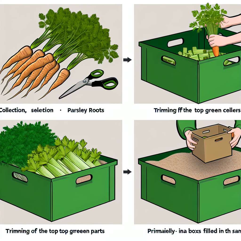 Prawidłowe przycinanie naci marchwi i selera przed przechowywaniem