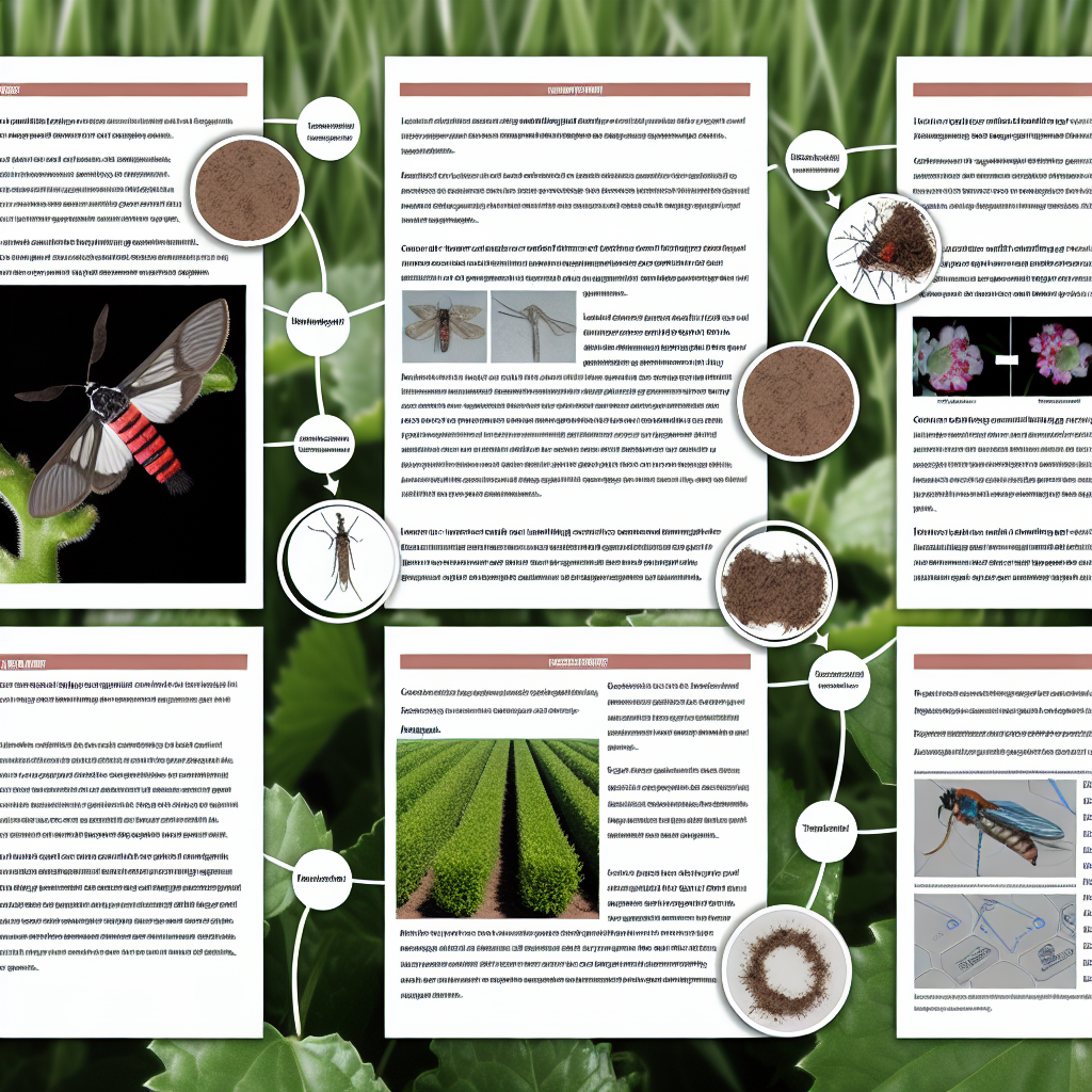 Gąsienica ćmy bukszpanowej żerująca na liściach z widoczną przędzą